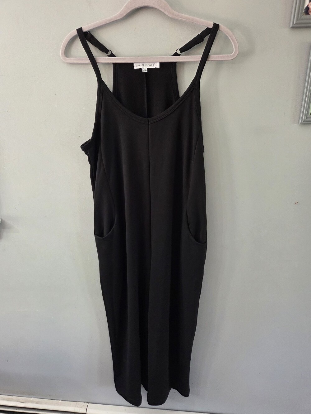 Sincerely Jules  Black Hot shot Jumpsuit Romper Slouchy Harem Boho Size Small